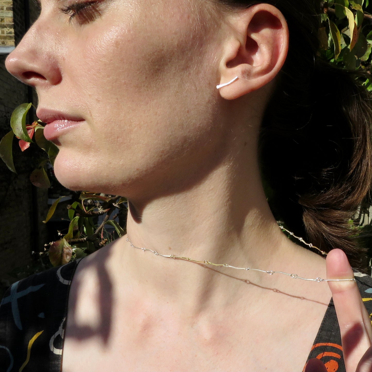 Stamen earrings silver