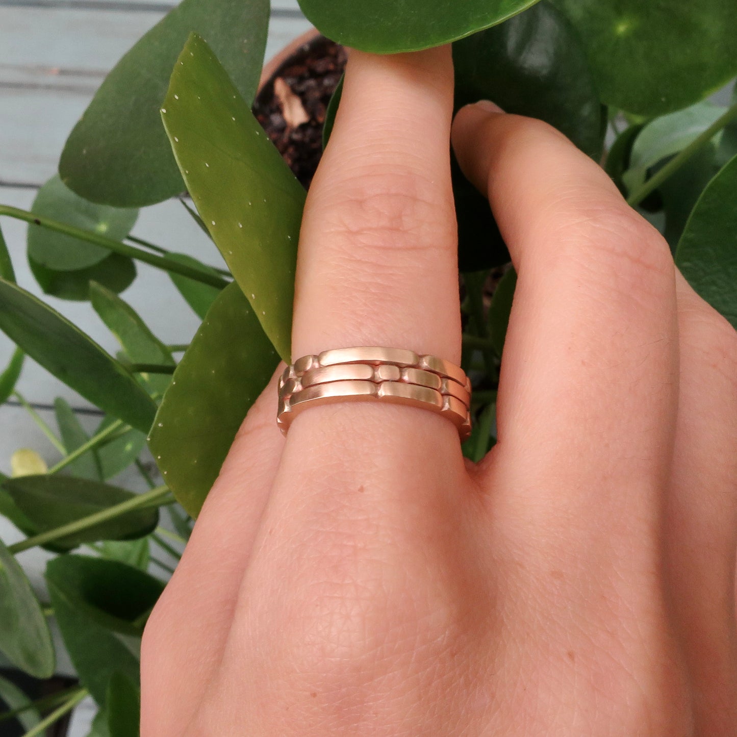 Sculpt triple ring