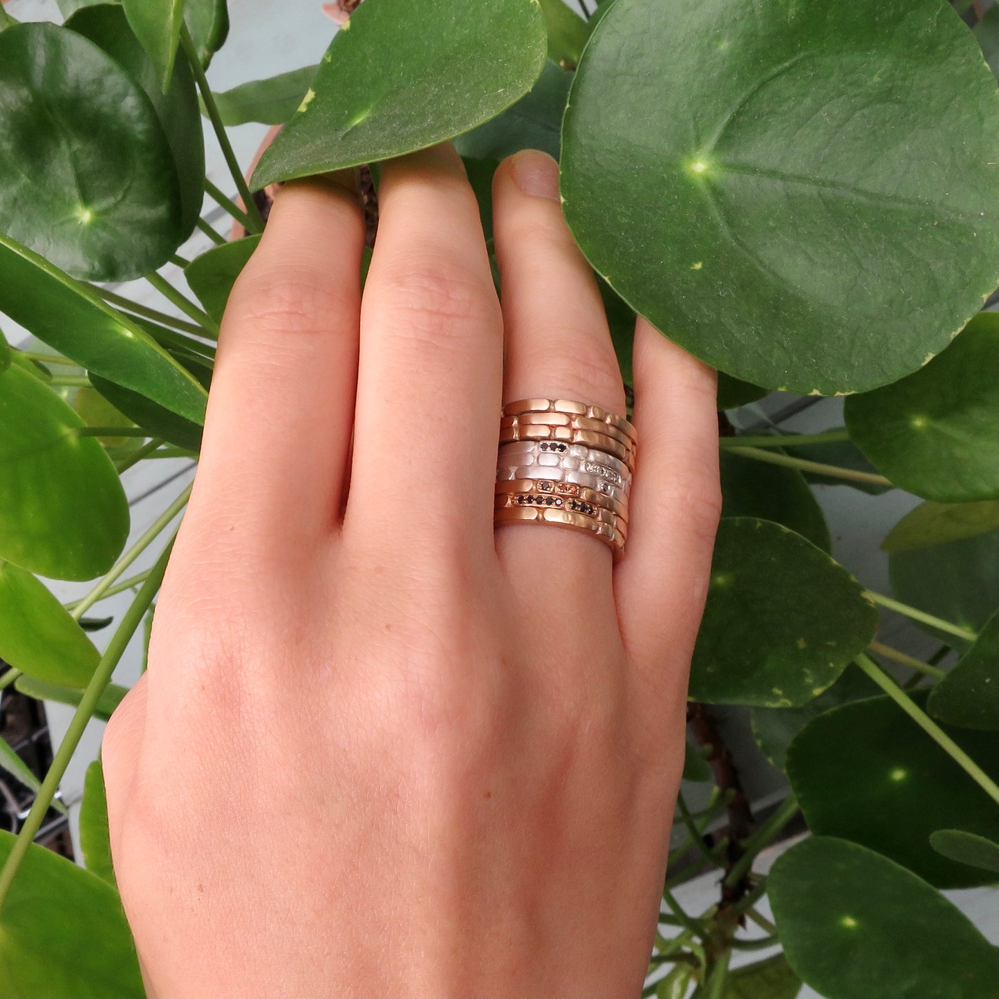 Sculpt triple ring