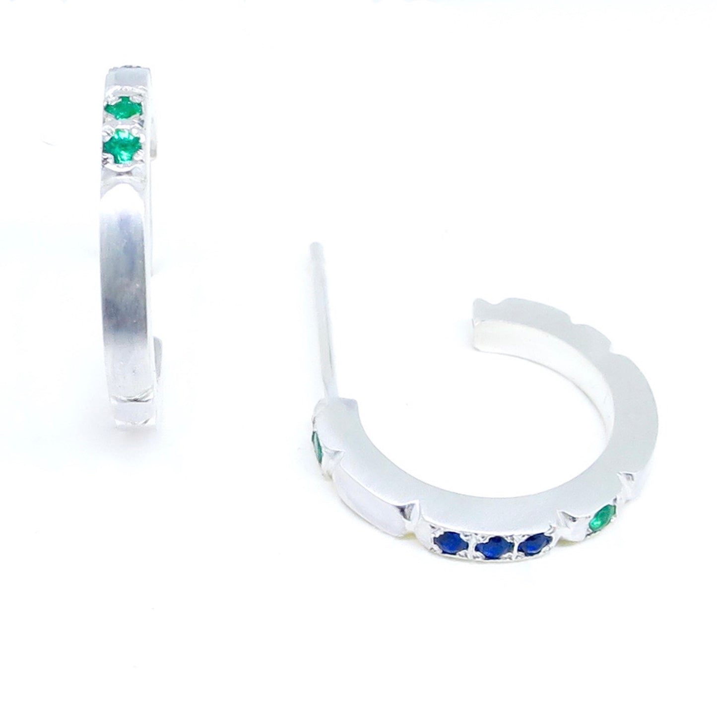 Sculpt mini hoop earrings