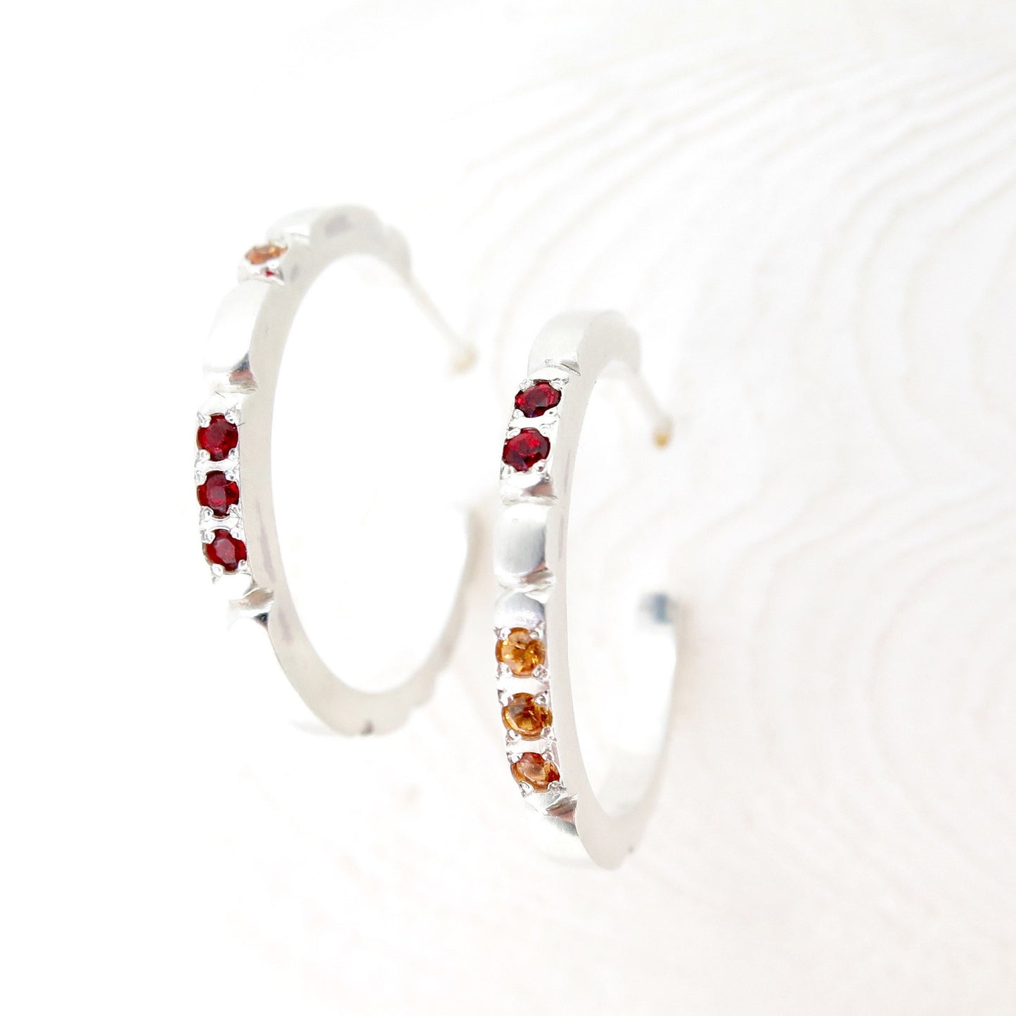 Sculpt large hoop earrings
