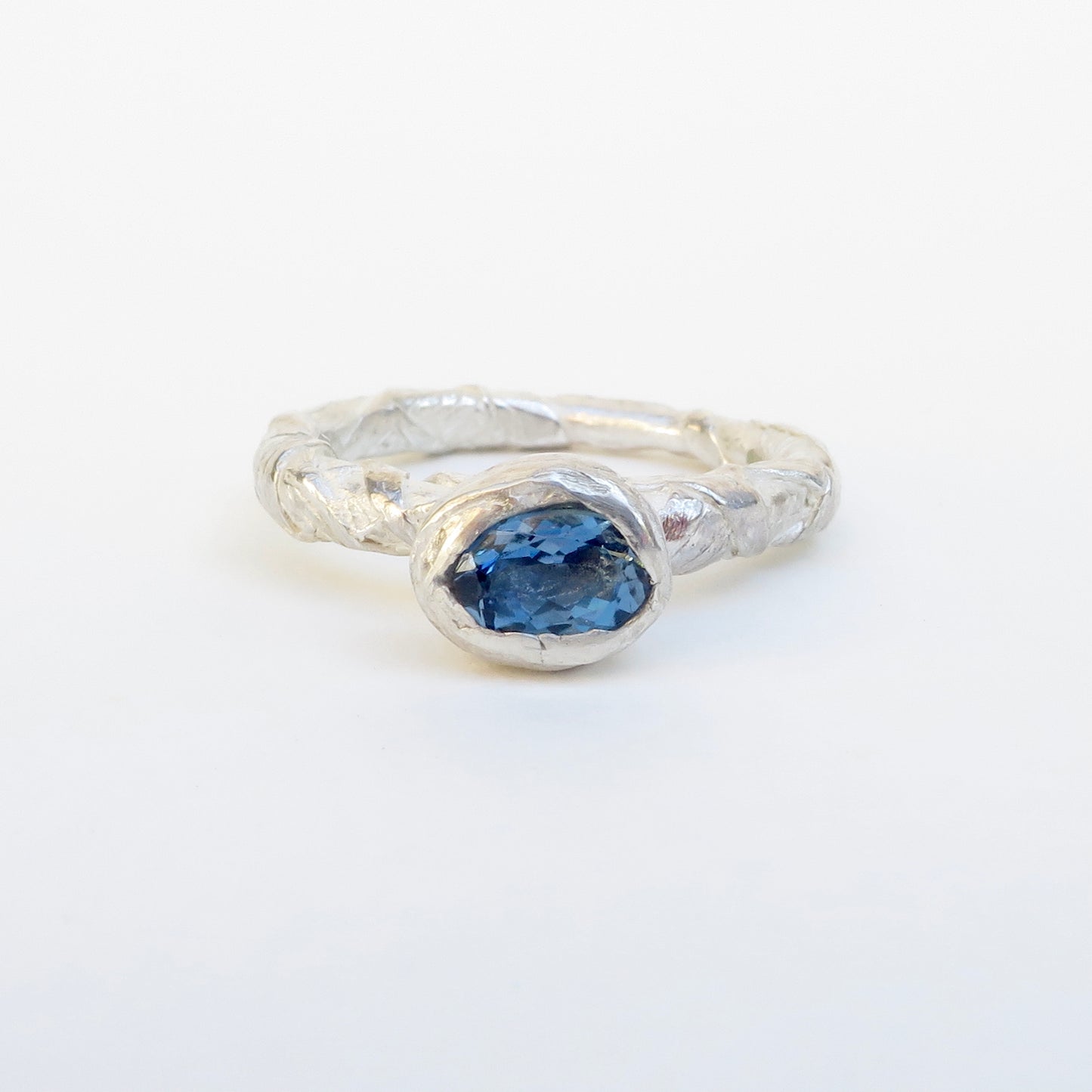 Woven ring in organic setting