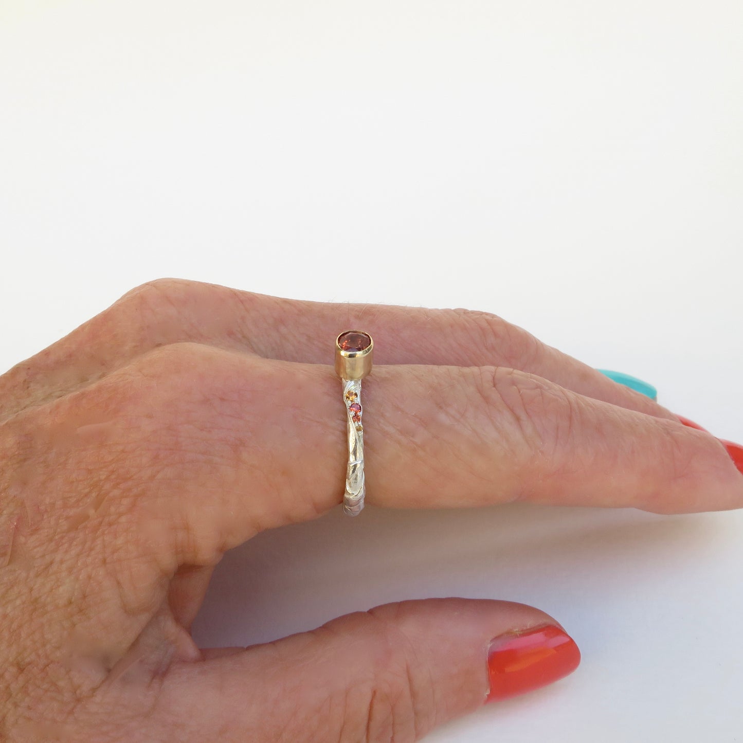 Woven spinel and sapphires