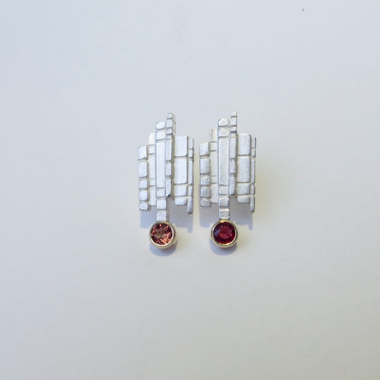 Causeway column earrings Silver