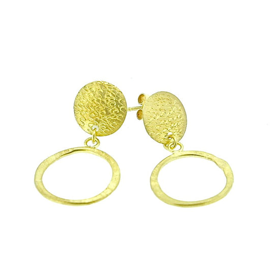 Punchstud earrings gold