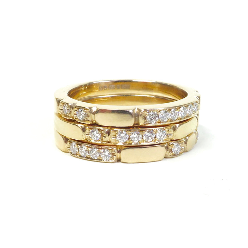 Sculpt stacking rings